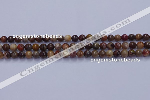 CWJ431 15.5 inches 6mm round wood jasper beads wholesale