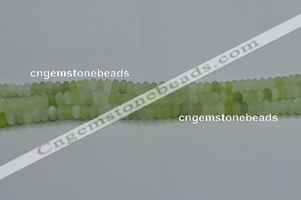 CXJ311 15.5 inches 5*8mm rondelle matte New jade beads wholesale