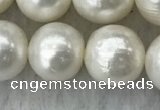 FWP114 15 inches 10mm - 11mm potato white freshwater pearl strands