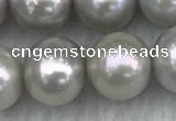 FWP143 15 inches 8mm - 9mm potato grey freshwater pearl strands