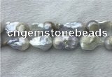 FWP364 15 inches 20mm - 22mm baroque freshwater nucleated pearl beads