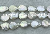FWP394 15 inches 14mm - 16mm coin freshwater pearl beads