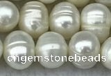 FWP70 15 inches 7mm - 8mm potato white freshwater pearl strands