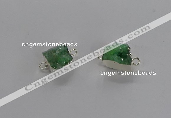 NGC1246 10*12mm - 14*15mm freefrom druzy agate connectors wholesale