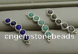 NGC6033 6*30mm mixed gemstone connectors wholesale
