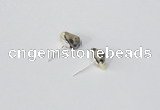 NGE162 4*6mm – 5*8mm freeform dalmatian jasper earrings