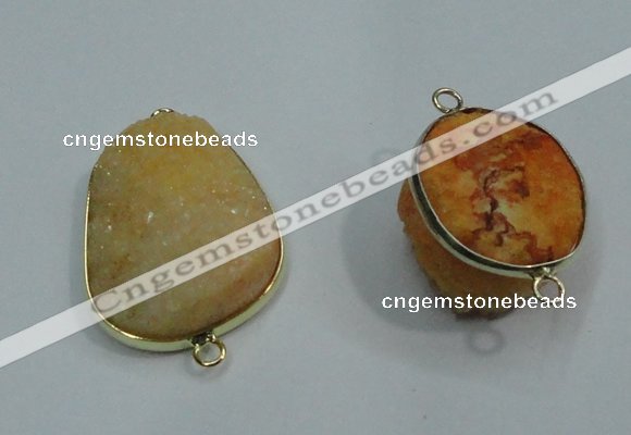 NGP1052 20*30mm - 25*35mm freeform druzy agate beads pendant