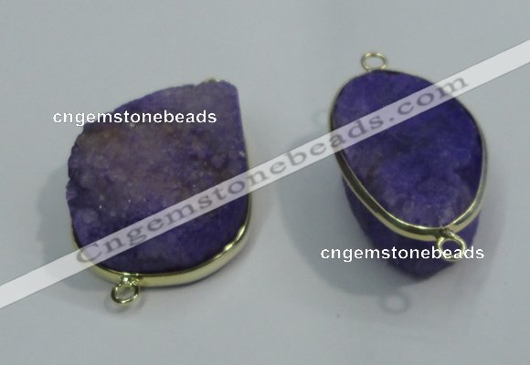 NGP1054 20*30mm - 25*35mm freeform druzy agate beads pendant