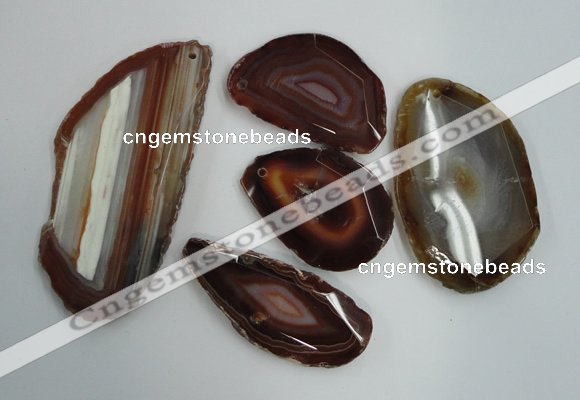 NGP1260 35*45mm - 50*80mm freeform agate gemstone pendants wholesale