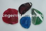 NGP1268 40*55mm - 60*80mm freeform agate gemstone pendants wholesale