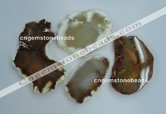 NGP1269 35*50mm - 55*75mm freeform agate gemstone pendants wholesale