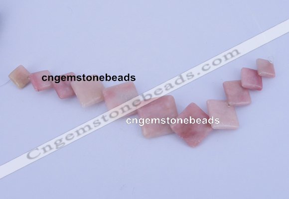 NGP133 Fashion pink opal gemstone pendants set jewelry wholesale