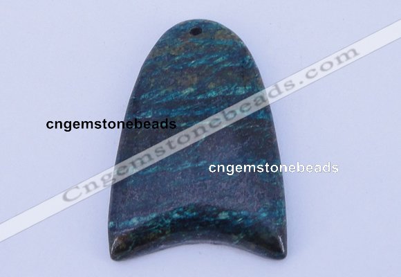 NGP153 2pcs 30*40mm fashion long spar stone pendants