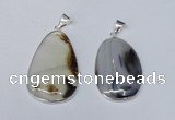 NGP1809 25*40mm - 35*55mm freeform montana agate pendants