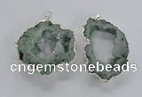 NGP2105 40*50mm - 55*65mm freeform druzy agate gemstone pendants