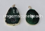 NGP2219 30*40mm - 40*45mm freeform druzy agate gemstone pendants