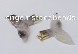 NGP2223 38*55mm - 40*60mm fishtail montana agate gemstone pendants