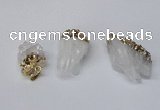 NGP2257 20*30mm - 25*35mm nuggets druzy quartz pendants
