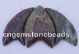 NGP23 Green rain forest stone pendants set jewelry wholesale