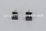 NGP2728 11*13mm - 12*15mm cube amethyst gemstone pendants