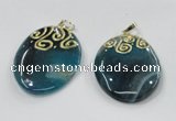 NGP2831 30*35mm - 35*45mm freeform agate gemstone pendants wholesale