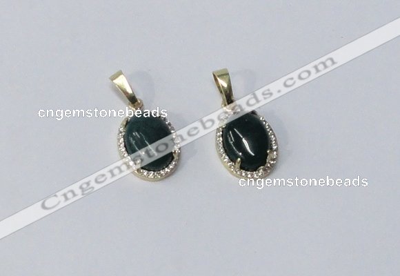 NGP3000 10*14mm oval agate gemstone pendants wholesale