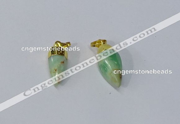 NGP3108 10*20mm - 10*25mm sticks Australia chrysoprase pendants