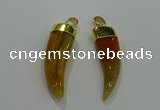 NGP3110 10*40mm - 12*45mm oxhorn agate pendants wholesale