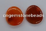 NGP3230 42*52mm - 45*55mm freeform agate gemstone pendants
