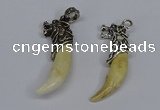 NGP3748 10*40mm - 12*45mm horn wolf tooth pendants wholesale