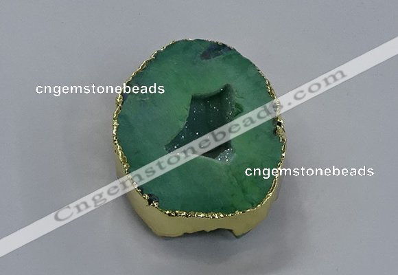 NGP3759 30*40mm - 40*50mm freeform druzy agate pendants