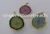 NGP3771 25*35mm - 35*40mm freeform druzy agate pendants