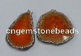 NGP3909 45*60mm - 55*65mm freeform druzy agate pendants wholesale