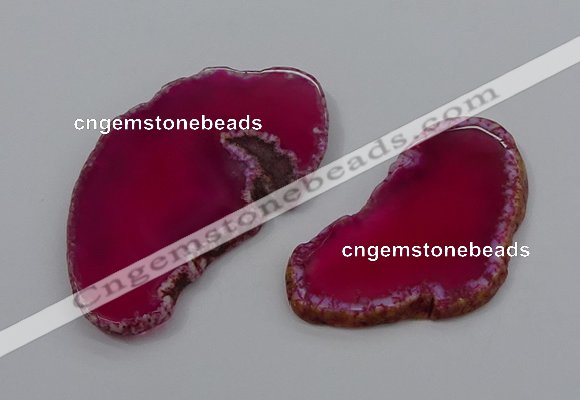 NGP4249 30*50mm - 45*75mm freefrom agate pendants wholesale