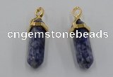 NGP5043 8*30mm sticks sodalite gemstone pendants wholesale
