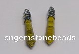 NGP5418 10*65mm sticks picture jasper pendants wholesale