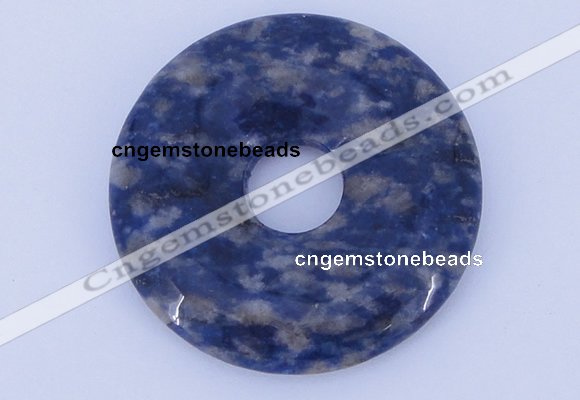 NGP611 5pcs 7*40mm new sodalite gemstone donut pendants wholesale