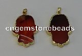 NGP6257 22*40mm - 25*45mm hamsahand agate gemstone pendants