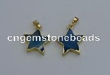 NGP6270 20mm star agate gemstone pendants wholesale