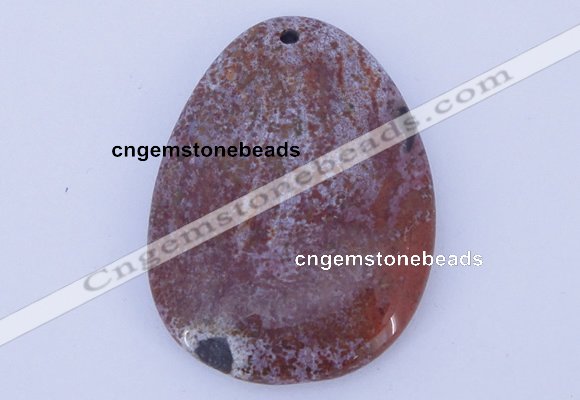 NGP632 5pcs 33*45mm freeform agate gemstone pendants