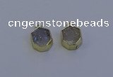 NGP7161 12*15mm plated druzy agate pendants wholesale