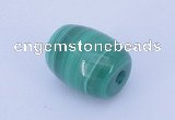 NGP719 11*14mm drum natural malachite gemstone pendant
