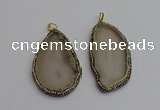 NGP7234 35*60mm - 30*70mm freeform agate pendants wholesale