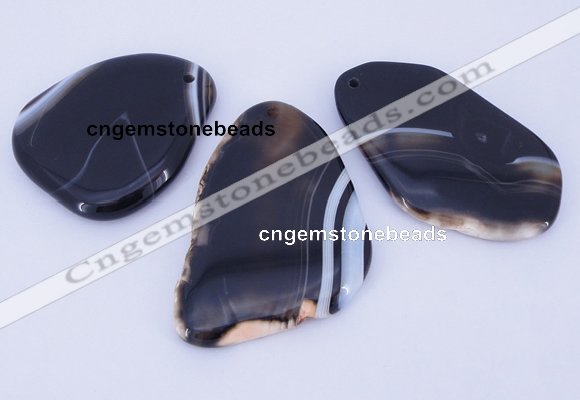 NGP860 5PCS 30-40mm*50-60mm freeform agate gemstone pendants