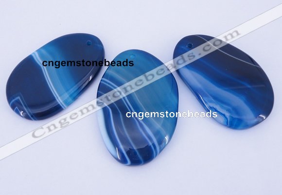 NGP861 5PCS 30-35mm*50-60mm freeform agate gemstone pendants