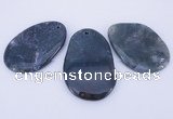 NGP865 5PCS 35-45mm*50-65mm freeform moos agate gemstone pendants