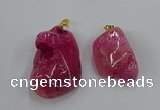 NGP8838 20*25mm - 30*40mm nuggets agate pendants wholesale