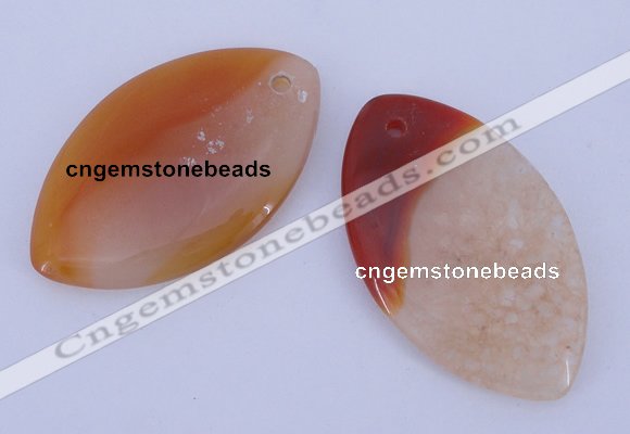 NGP892 5PCS 30*50 marquise agate druzy geode gemstone pendants