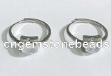NGR1141 5*7mm oval white moostone gemstone rings wholesale