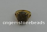 NGR2035 10*15mm faceted oval labradorite gemstone rings